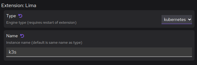Lima preferences k3s