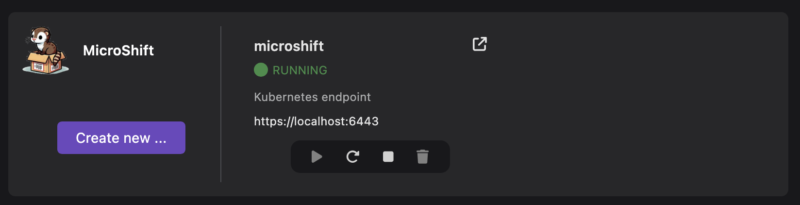 microshift instance running