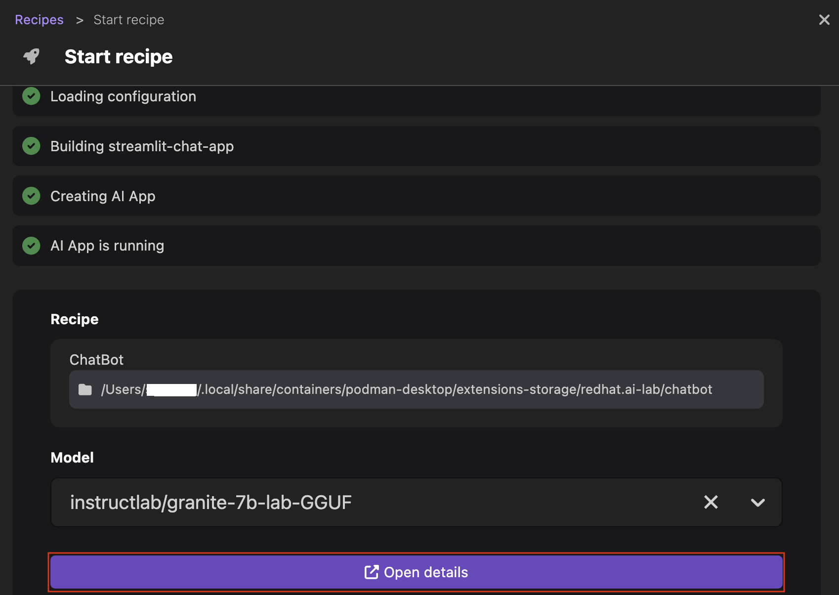 open AI application details