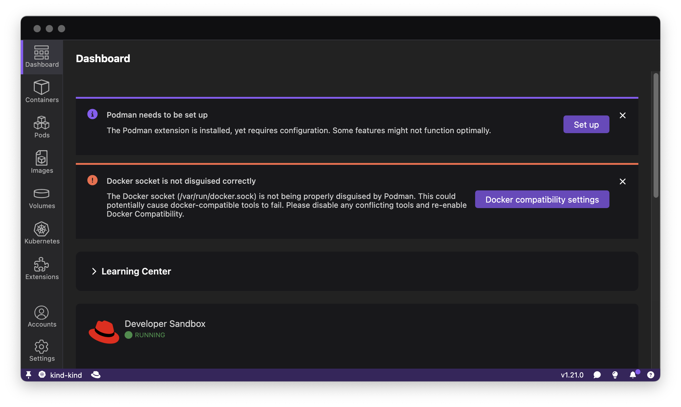 Updated dashboard notification design